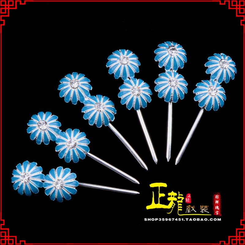 金牛头面泡子旦角化妆头饰 仿点绸泡子