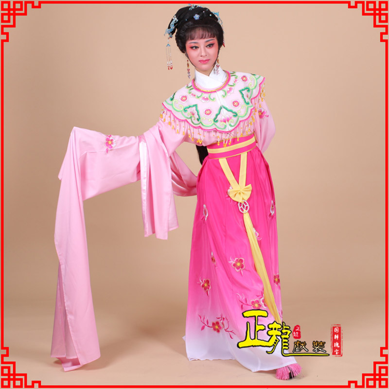 金牛水袖青衣练功花旦服 梅花古装衣